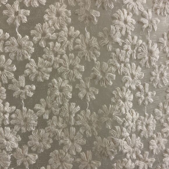 Ann Taylor, LOFT, embroidered blouse,large short sleeve, button front - Picture 2 of 6